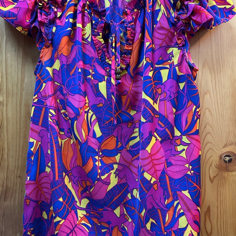Rose & Olive Pink and Purple Floral Top